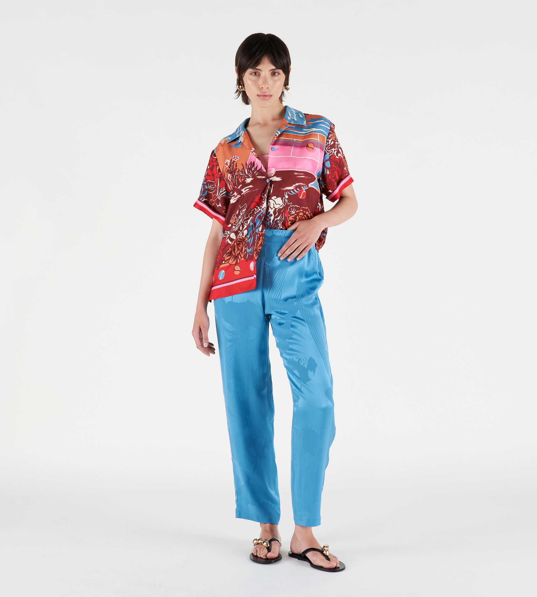 mantero-1902-doris-pantaloni-cropped-in-seta-2 image 3