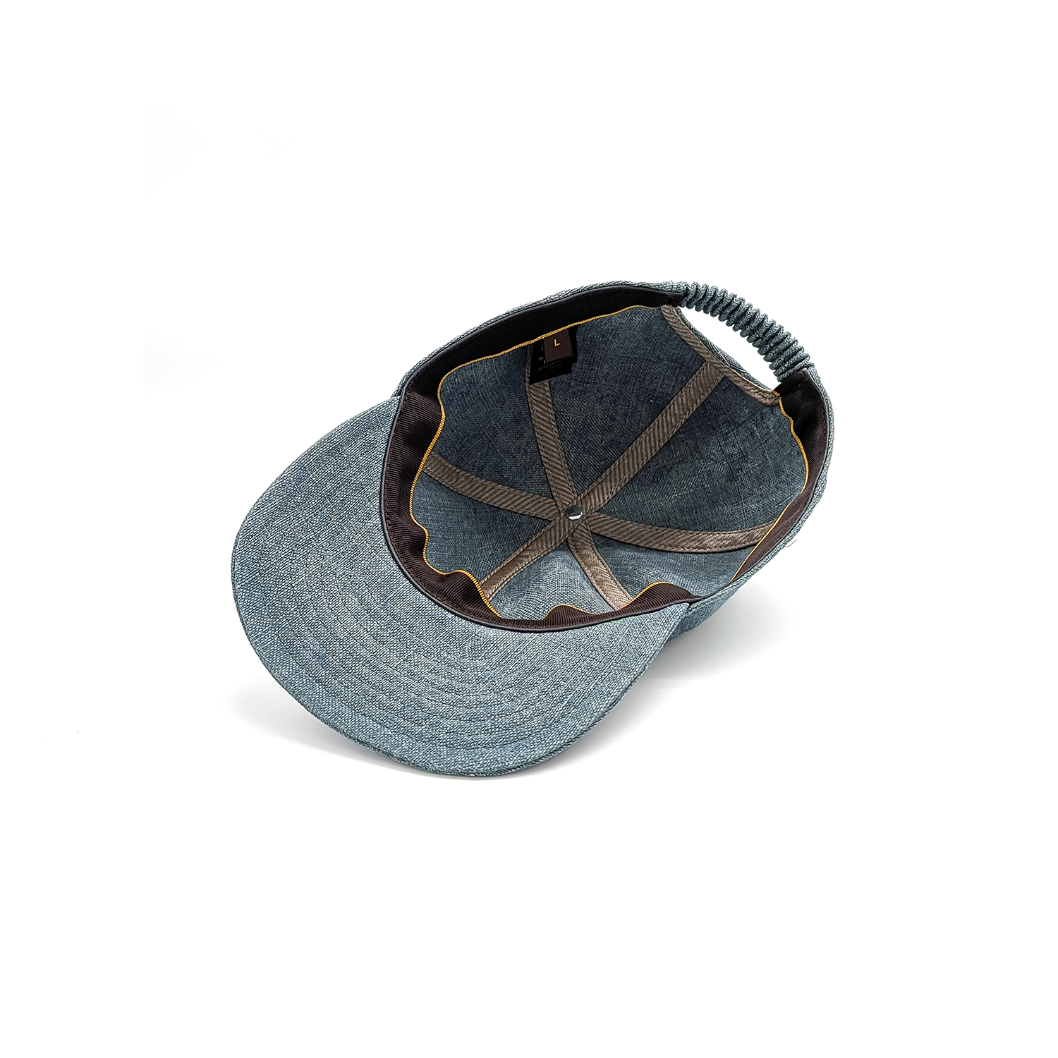 doria-1905-tender-berretto-baseball-arrotolabile-lino-indigo image 5
