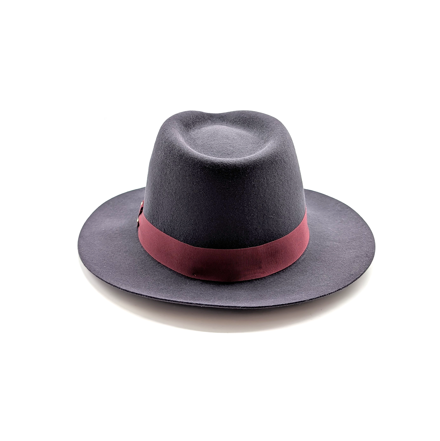 doria-1905-drop-cappello-in-feltro-di-lapin-rasato-grigio-temporale-con-cinta-ro image 6