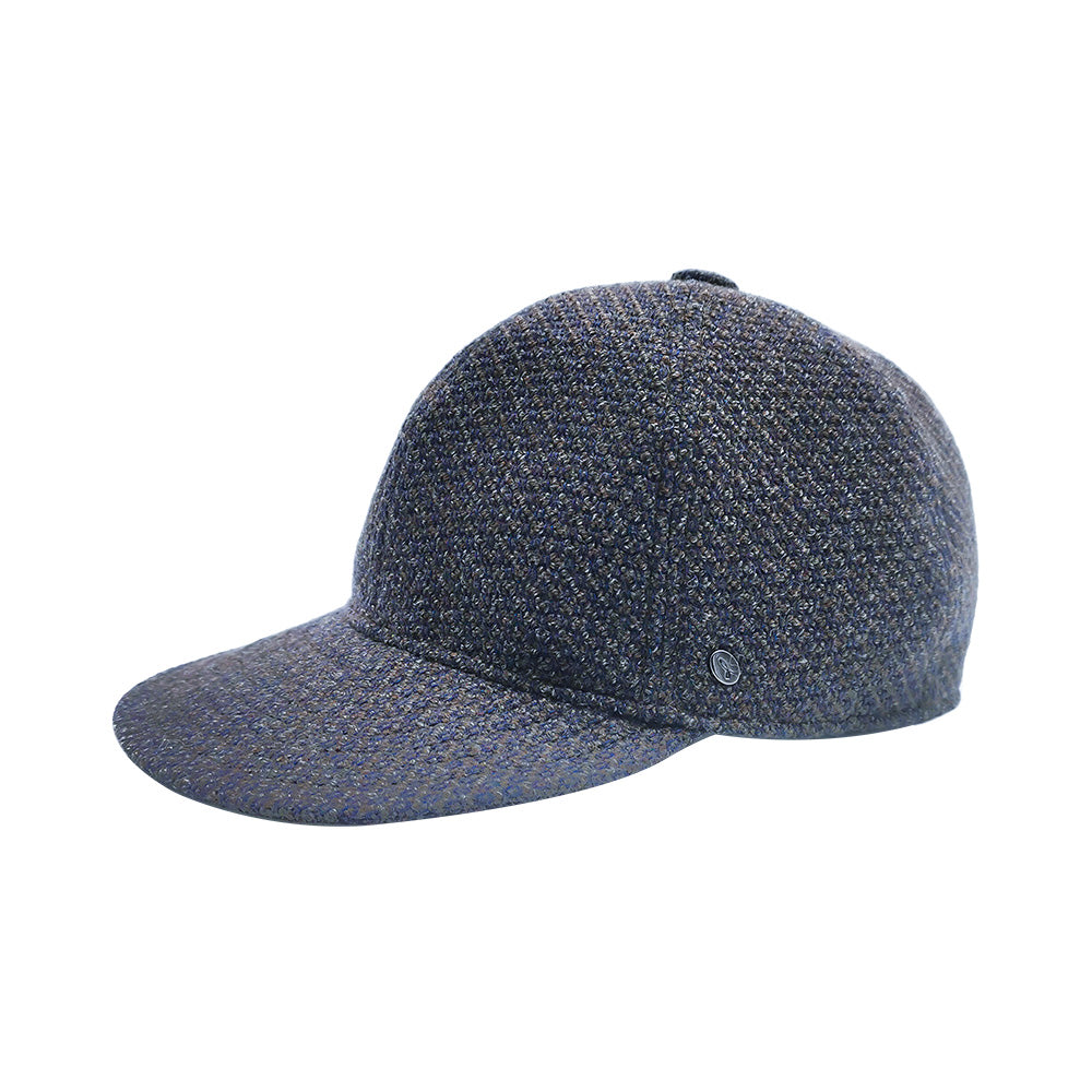 doria-1905-tender-berretto-baseball-destrutturato-in-jersey-blu-e-cioccolato image 1