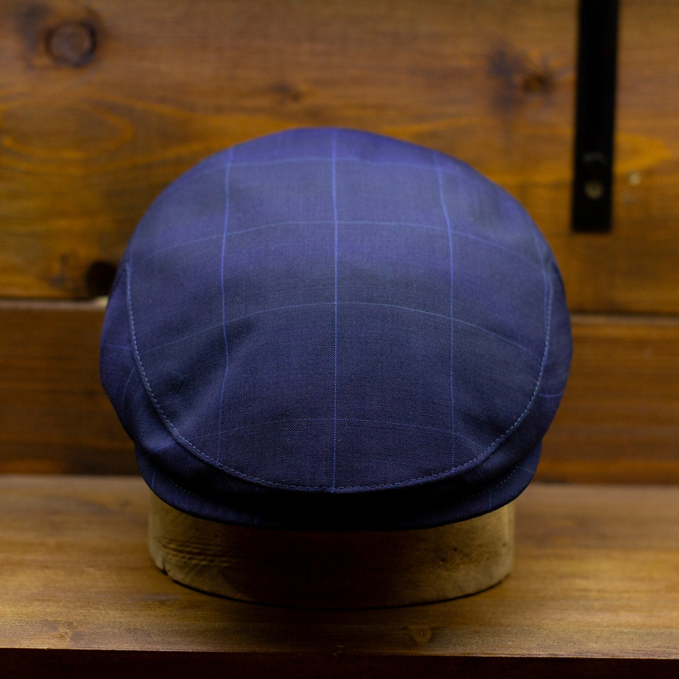 cappellificio-biellese-1935-county-cap-in-tessuto-vbc-overcheck-navy image 3