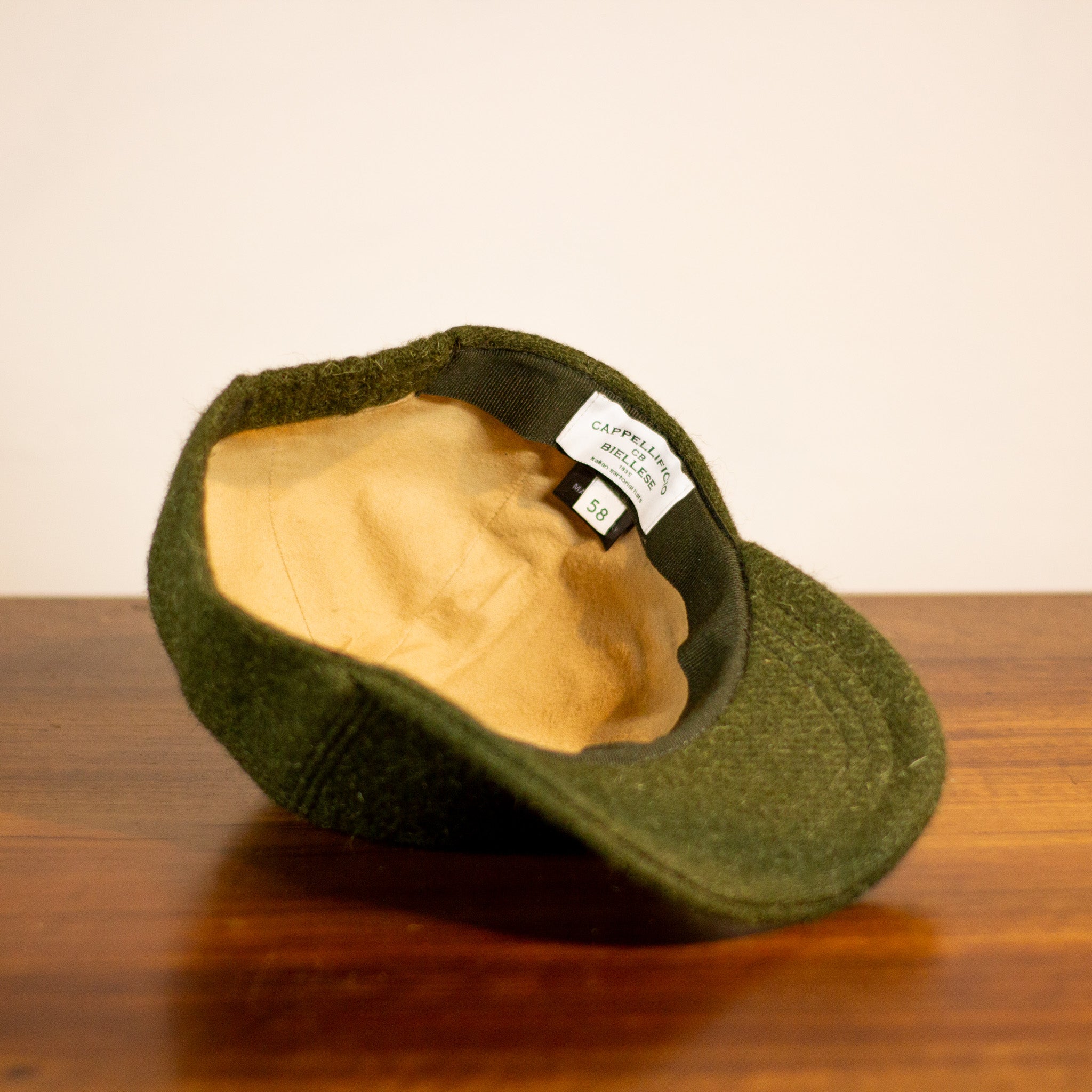 cappellificio-biellese-1935-baseball-lp-drap-di-lana-verde-aw25 image 4