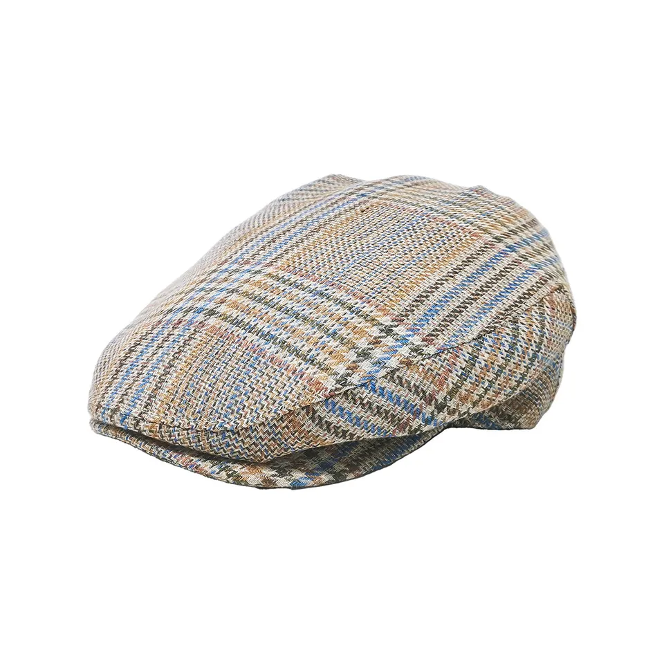 doria-1905-golf-coppola-a-piatto-uomo-in-lino-principe-di-galles image 1