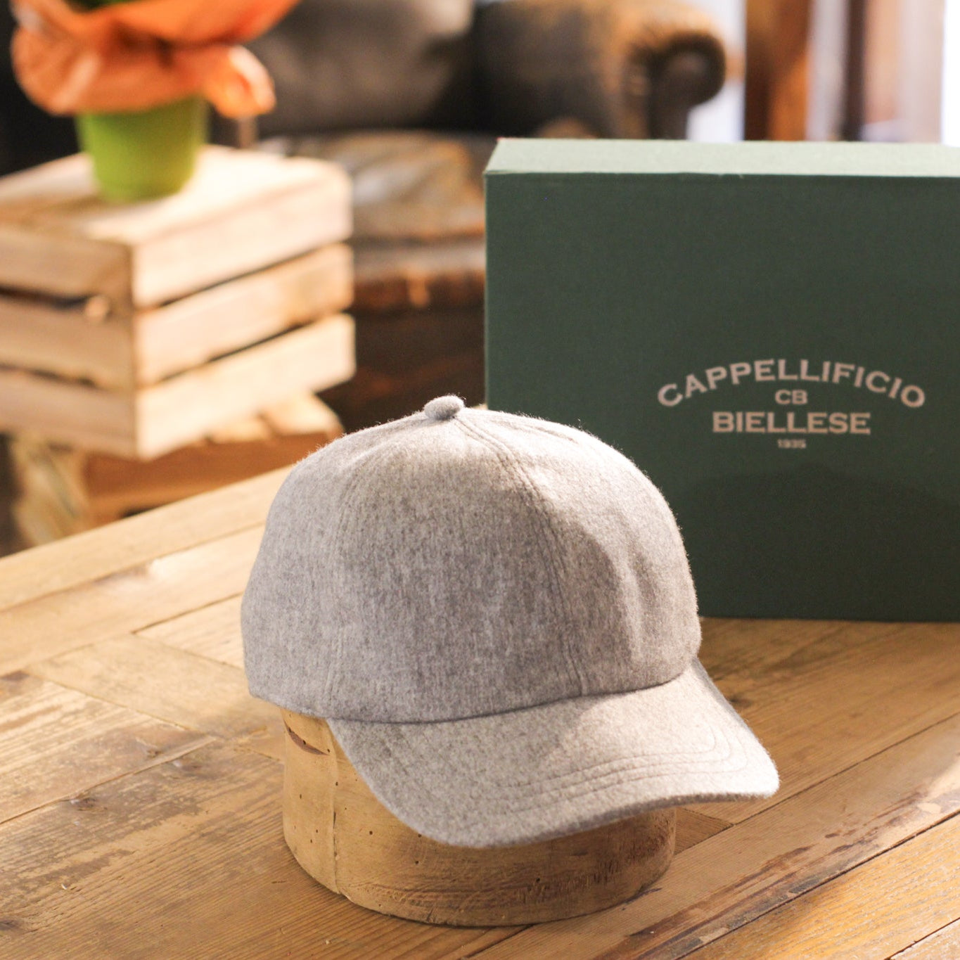 cappellino-baseball-lp-in-cashmere-grigio-chiaro-zegna-aw25-cappellificio-bielle image 1