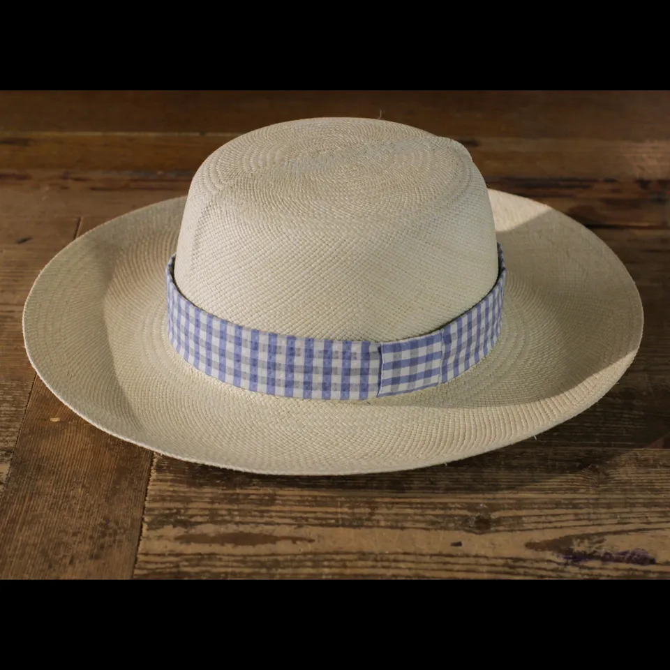 cappellificio-biellese-1935-genuine-safari-panama-microcheck-seersucker image 1