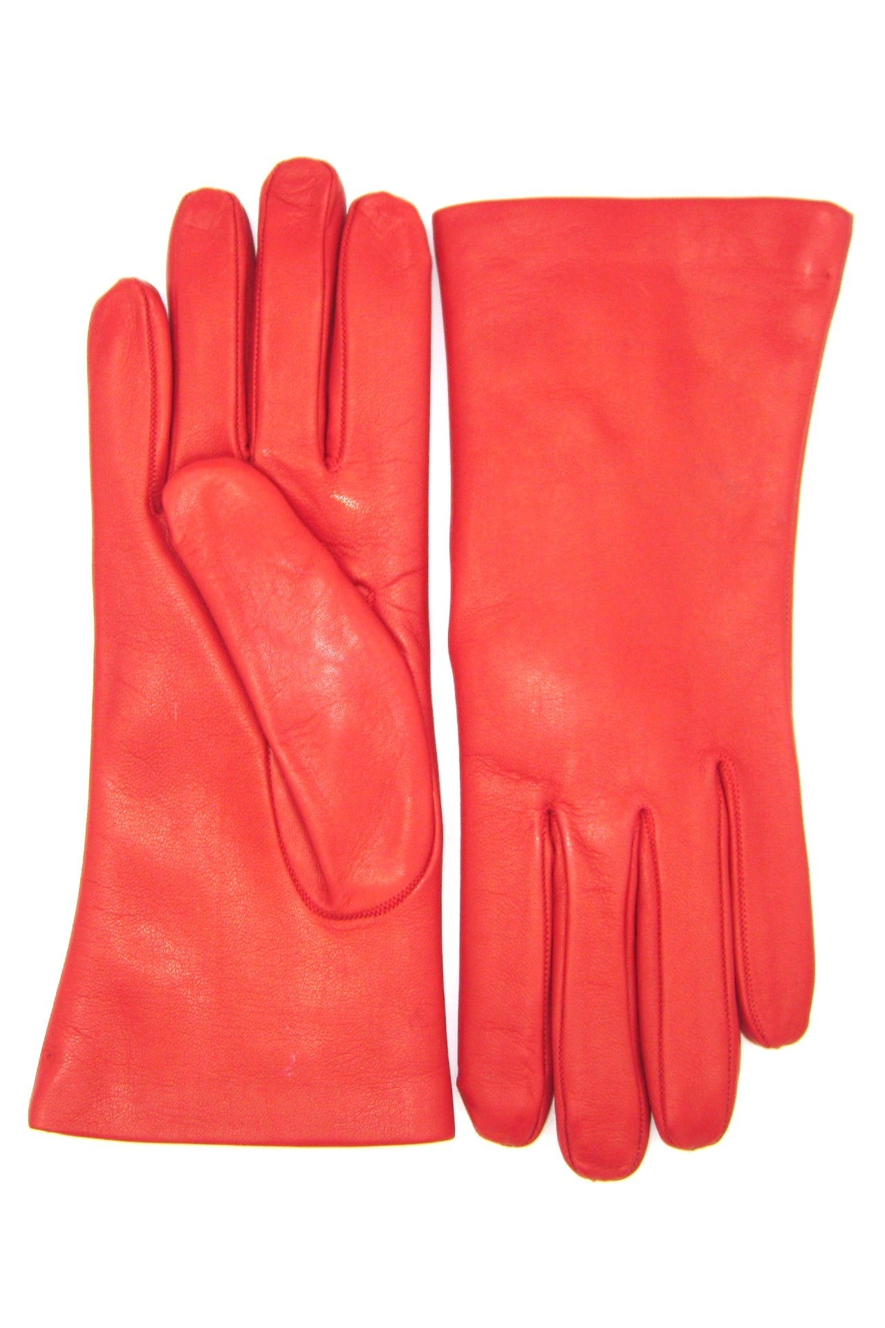 sermoneta-gloves-guanto-classico-in-nappa-foderato-lapin-rosso image 2