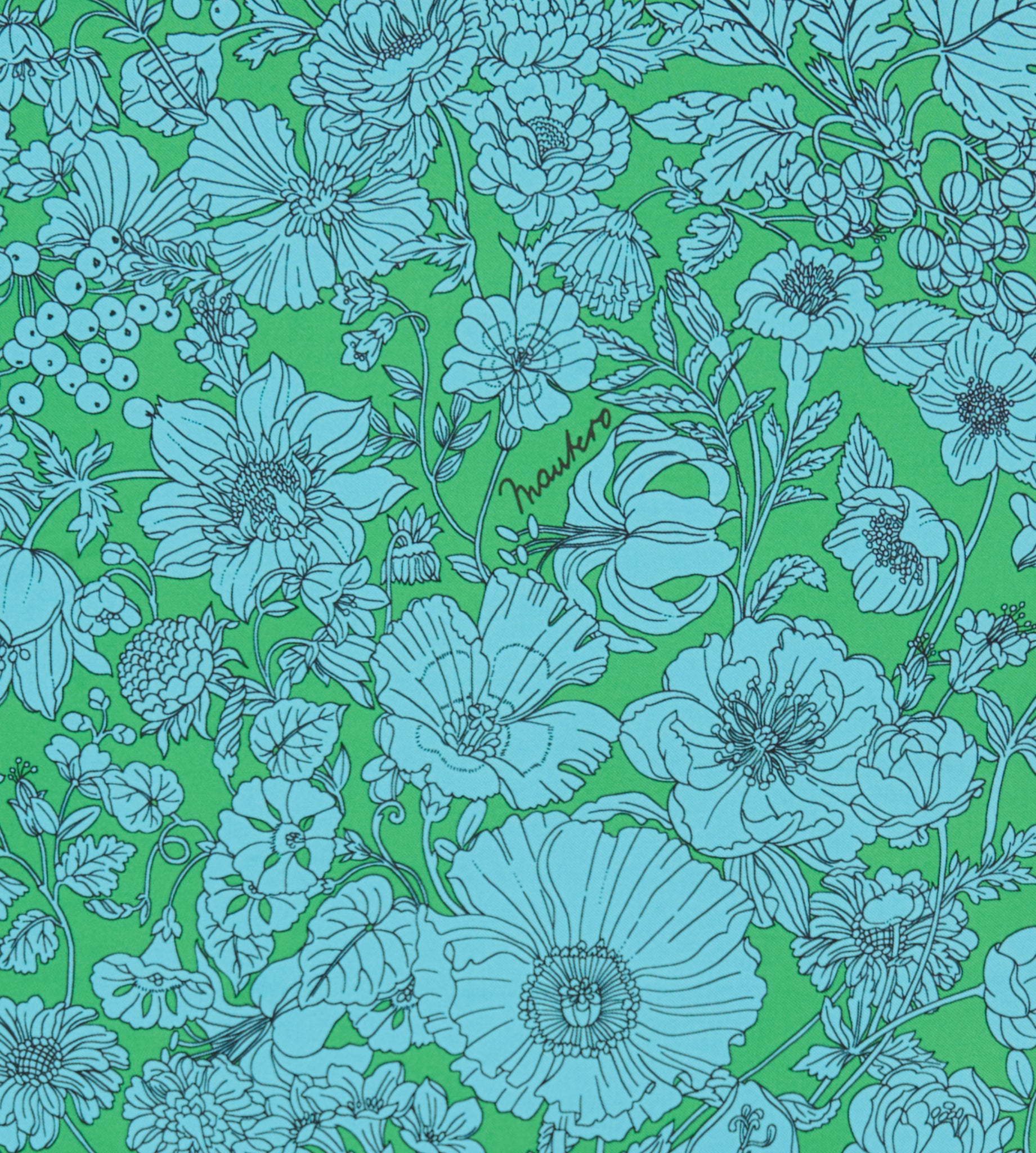 mantero-1902-midnight-fleur-carr-piccolo-70x70-cm-in-seta-orlo-a-mano-roulottage image 5