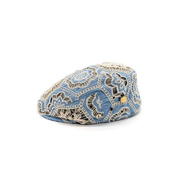 doria-1905-jackie-kidd-coppola-in-cotone-con-ricamo-azzurro image 1