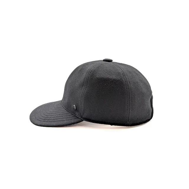 doria-1905-tender-berretto-baseball-arrotolabile-cashmere-nero image 1