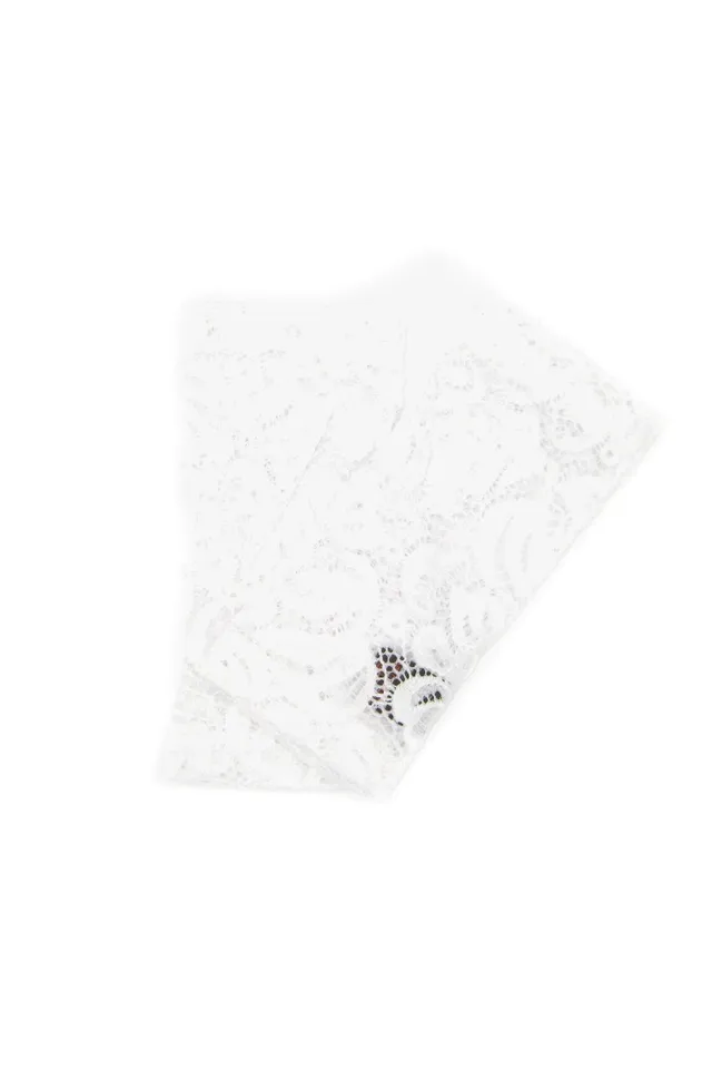 sermoneta-gloves-guanto-manicotto-in-merletto-di-viscosa-bianco image 1