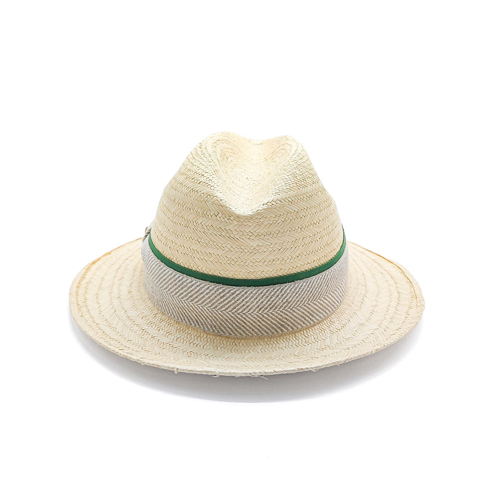 doria-1905-roberto-cappello-panama-herringbone-fedora-tesa-media image 4