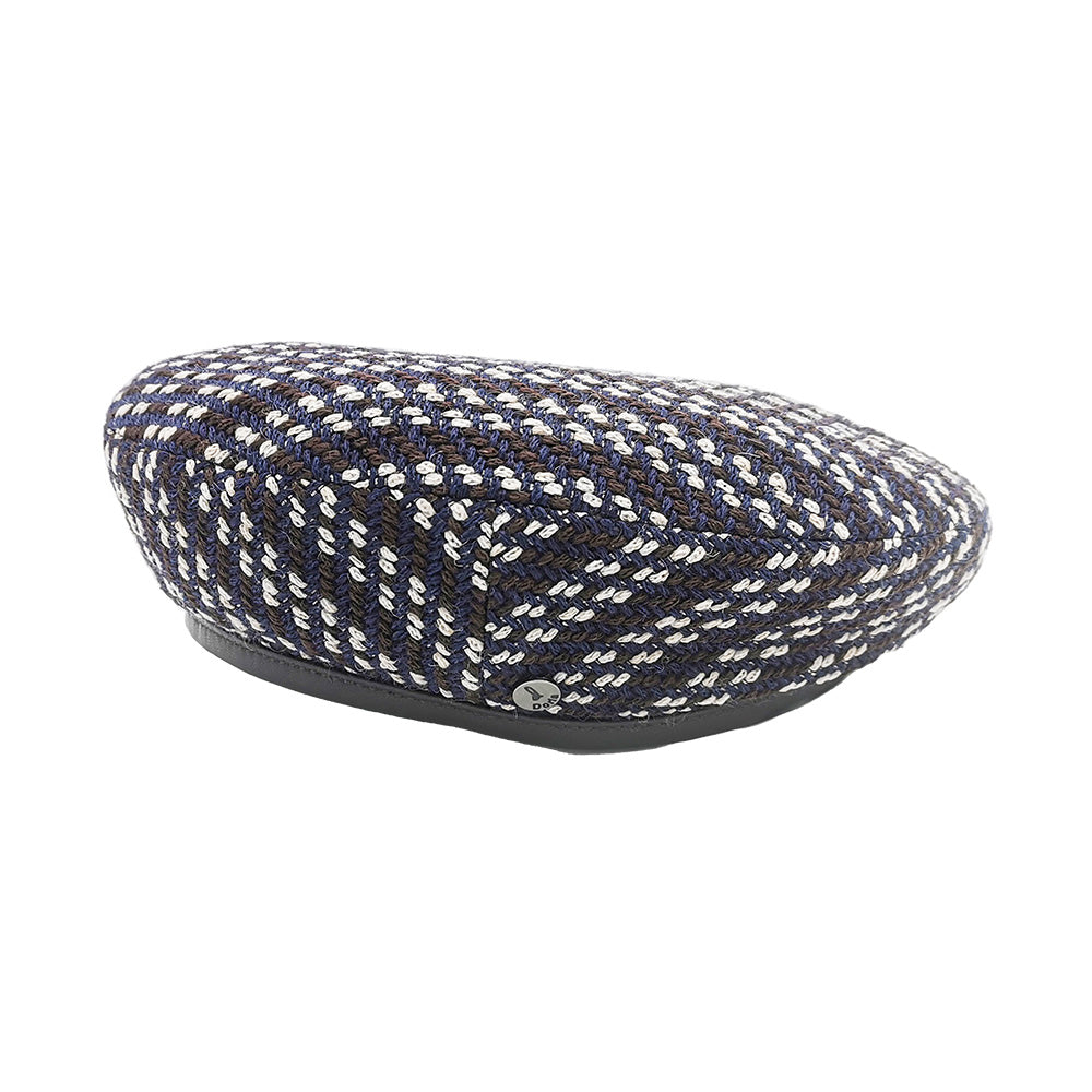 doria-1905-lora-basco-in-tweed-lanificio-ferla-blu-burgundy image 1