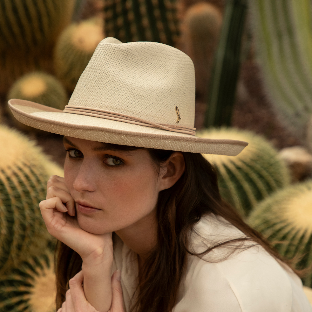 doria-1905-nat-love-cappello-panama-brisa-western-drop-mastice image 2