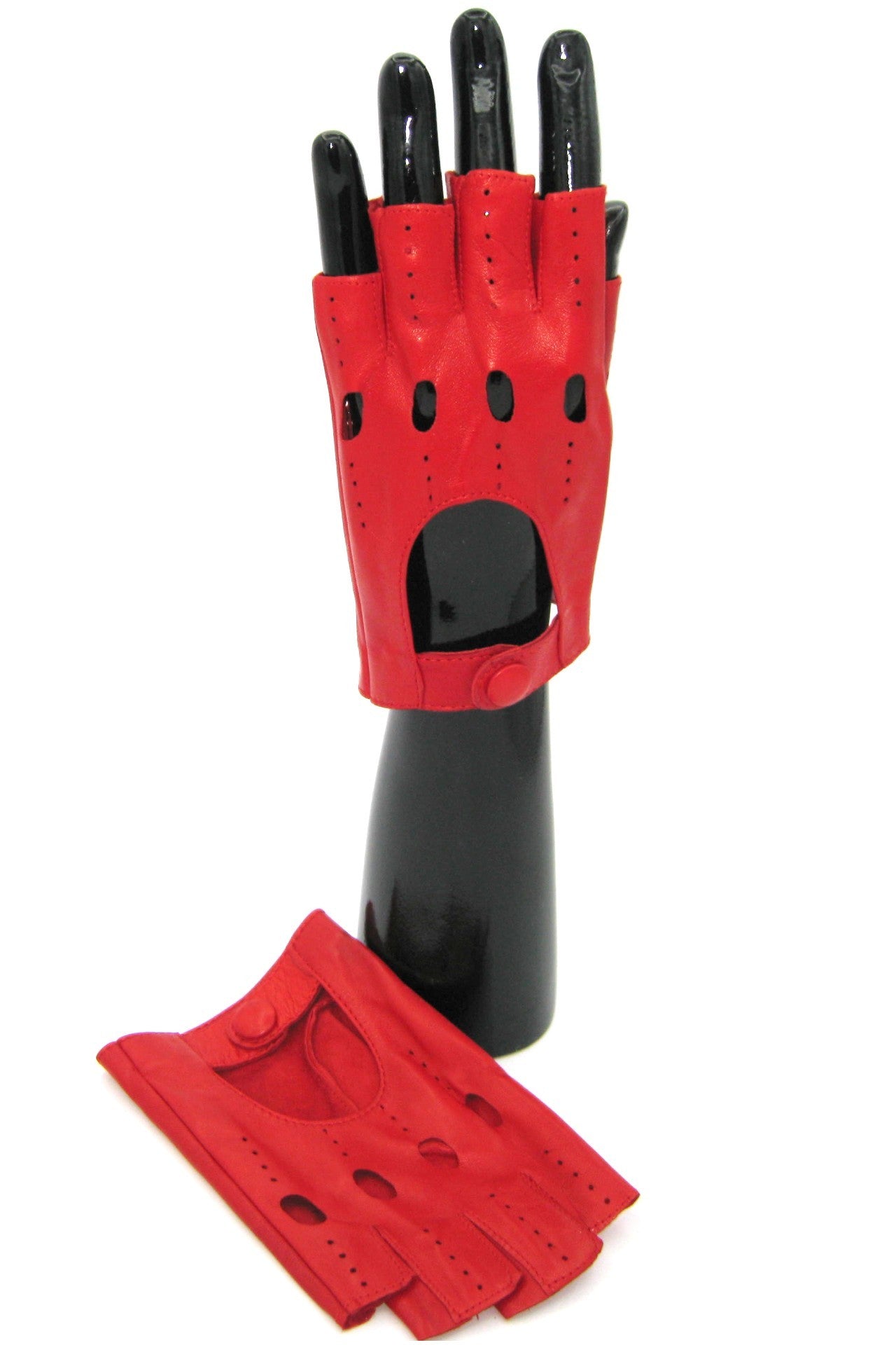 sermoneta-gloves-guanto-da-guida-2bt-in-nappa-a-mezze-dita-rosso image 4
