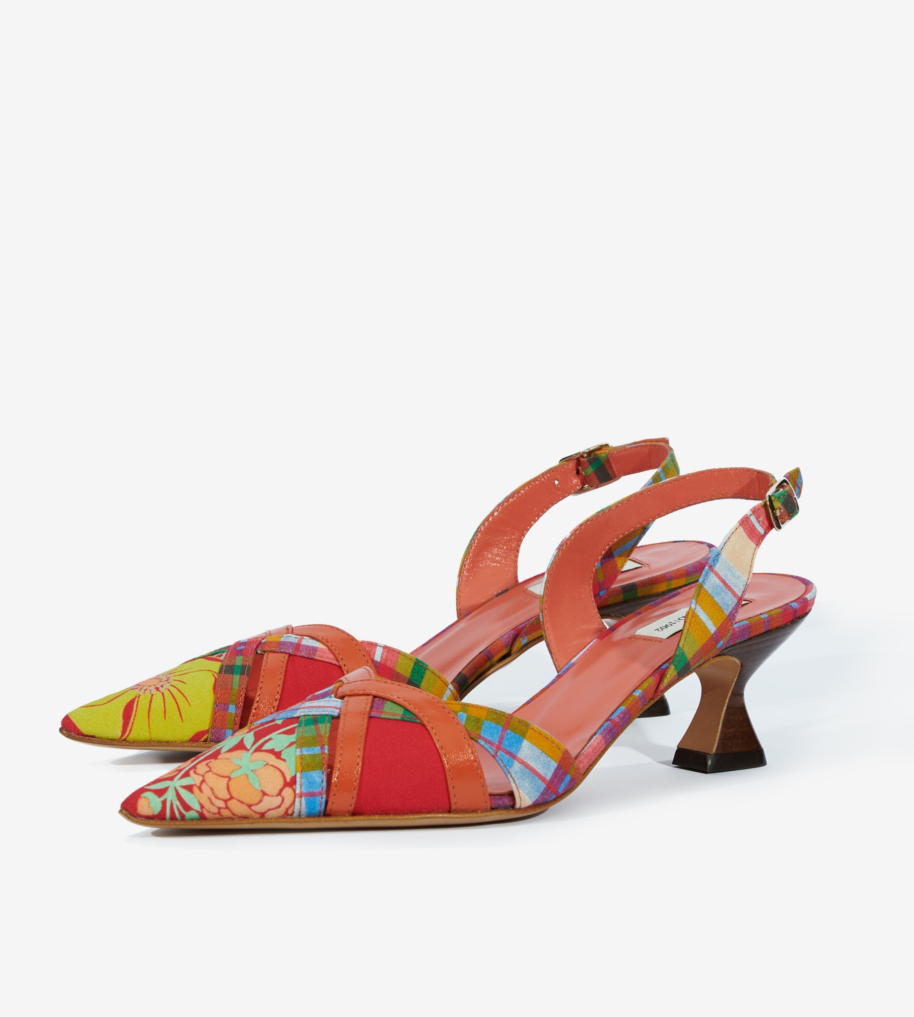 mantero-1902-peonia-slingback-in-cotone image 1