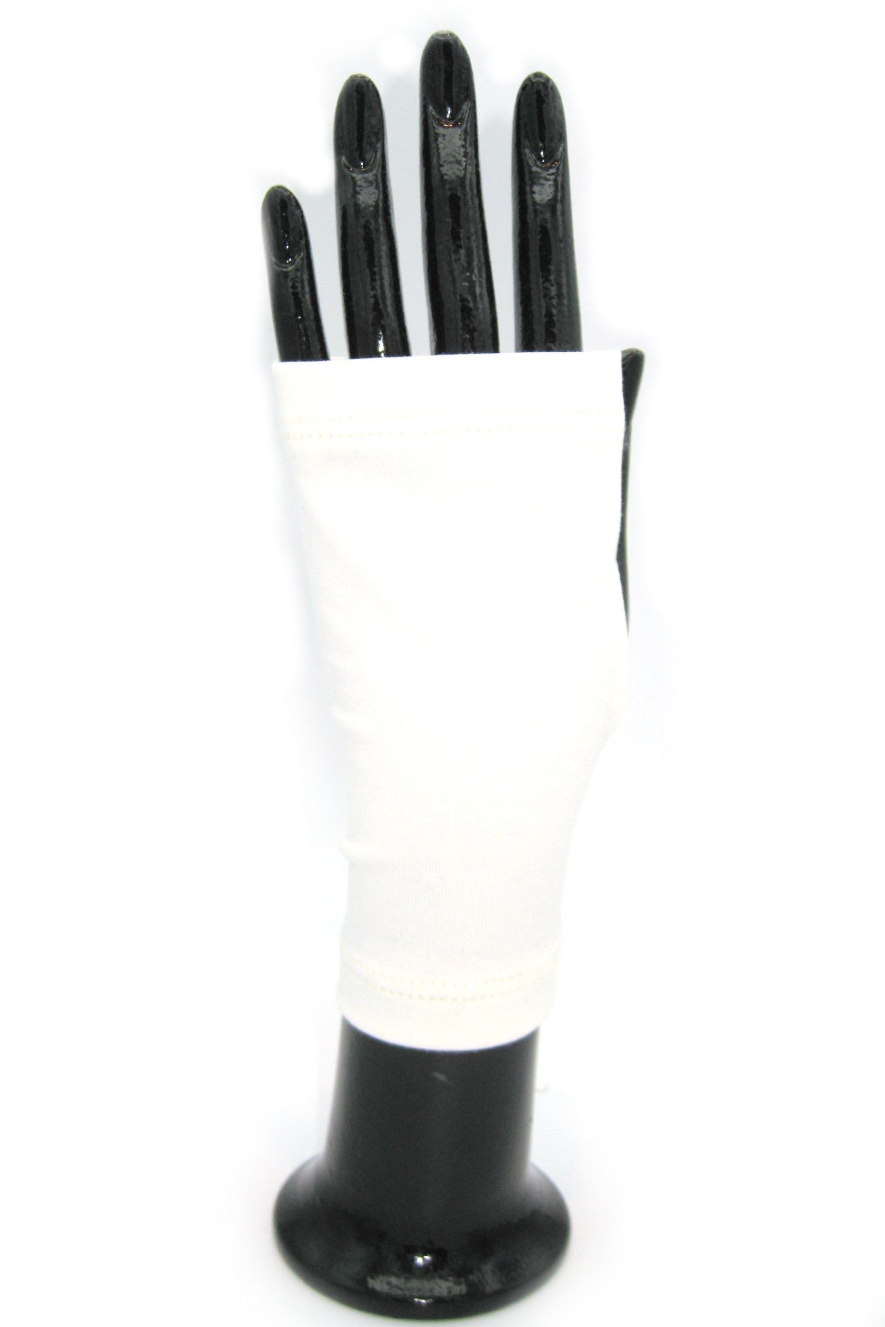 sermoneta-gloves-guanto-manicotto-in-cotone-panna-unisex image 1