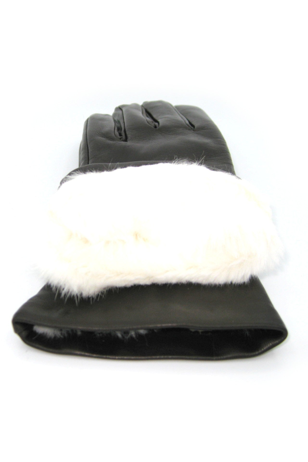 sermoneta-gloves-guanto-classico-donna-in-nappa-foderato-lapin-nero image 4