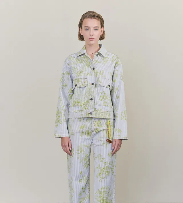 mantero-1902-anais-giacca-in-denim-stampato-corta-made-in-italy image 1