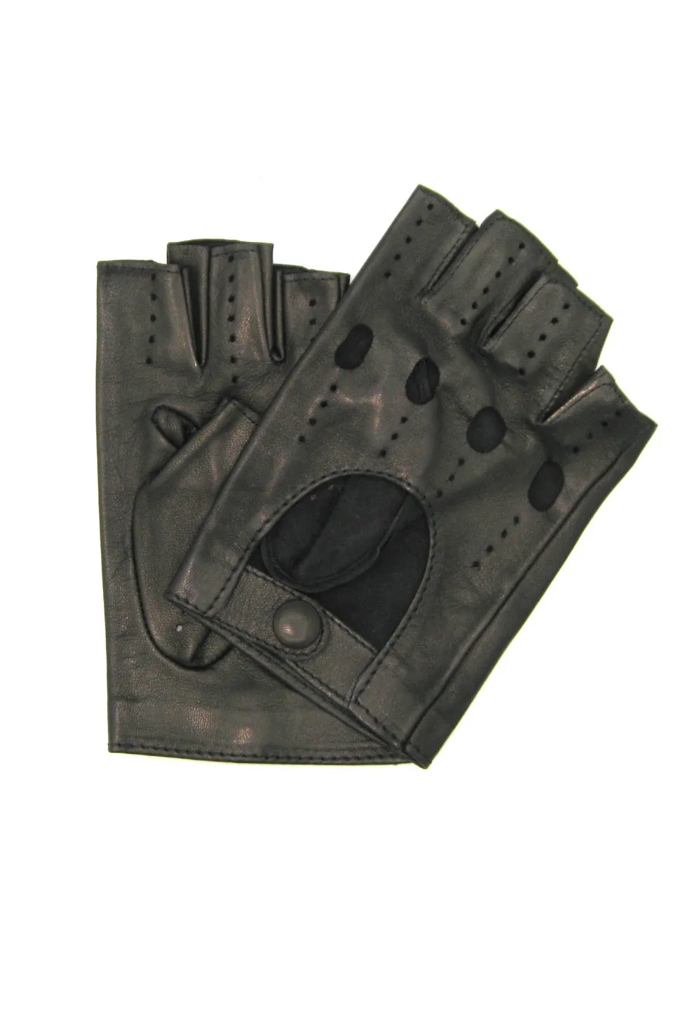 sermoneta-gloves-guanto-da-guida-2bt-in-nappa-mezze-dita-nero image 1