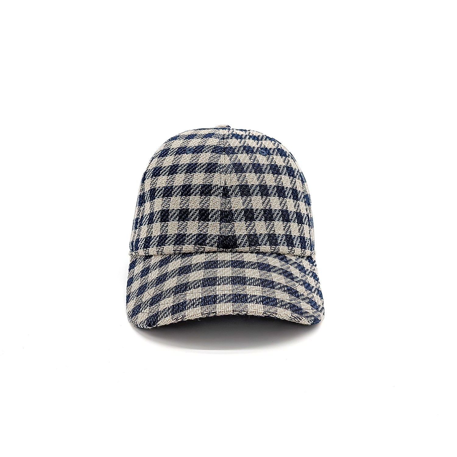 doria-1905-icon-berretto-da-baseball-in-tweed-check-blu-beige image 3