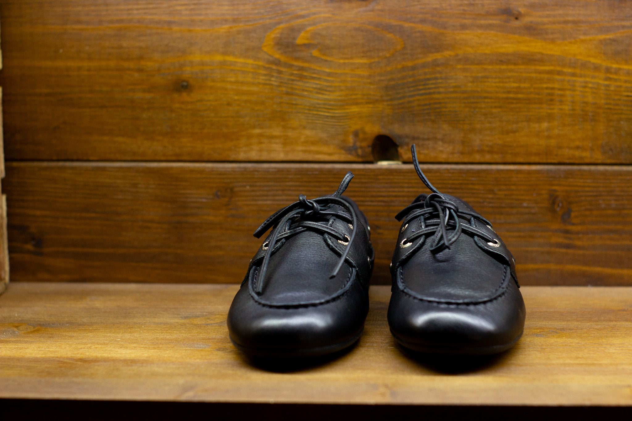 cappellificio-biellese-1935-slim-boat-shoes-in-pelle-nera-tumbled image 4