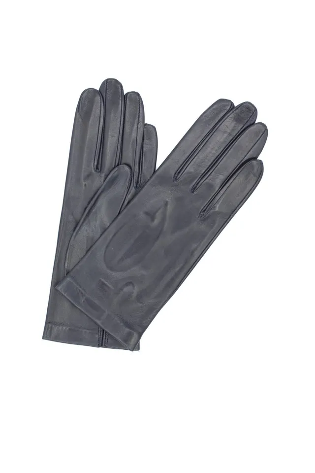 sermoneta-gloves-guanto-classico-donna-in-nappa-con-fodera-in-seta-navy image 1