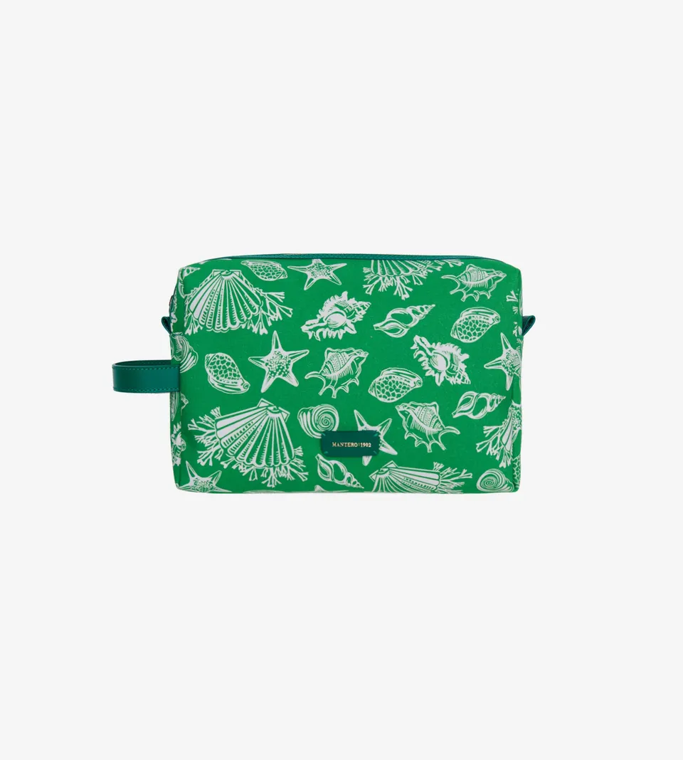 pouch-brenda-mantero-1902-lino-cotone-con-manico-in-pelle-28x22-cm-made-in-italy image 1