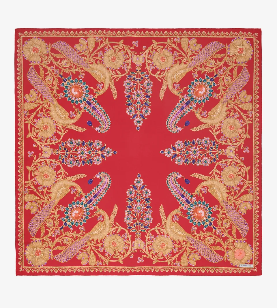 mantero-1902-archivio-n-56-maharaja-carr-reverse-90x90-cm image 1