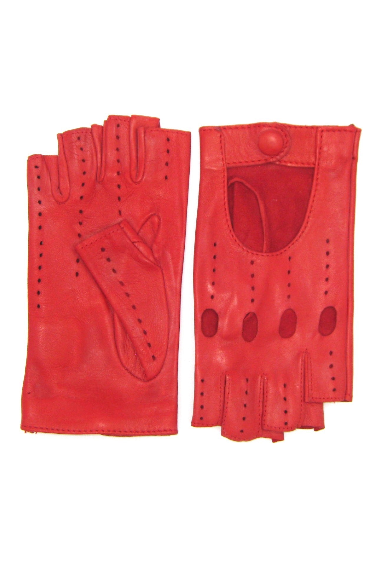 sermoneta-gloves-guanto-da-guida-sfoderato-1-2-dita-in-nappa-rosso image 2