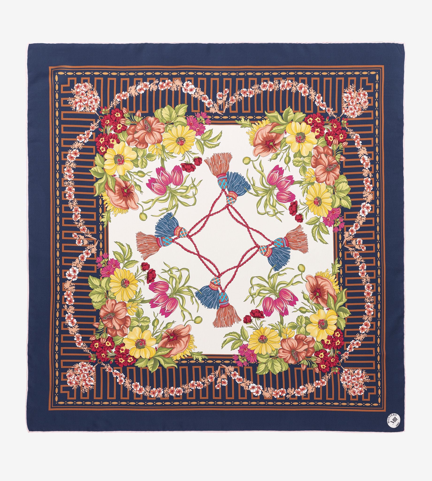 mantero-1902-archivio-n-53-villa-borghese-carr-90x90-cm-orlo-a-mano image 1
