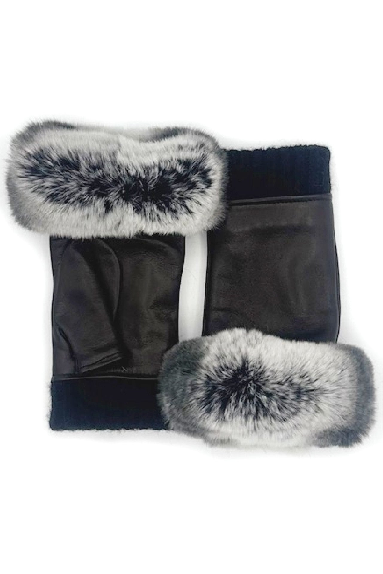 sermoneta-gloves-manicotto-2bt-fodera-cashmere-con-bordo-rex-nero image 2