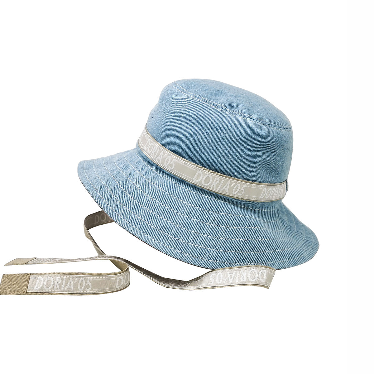 doria-1905-orano-cappello-bucket-reversibile-denim-rosso-bauxite image 2