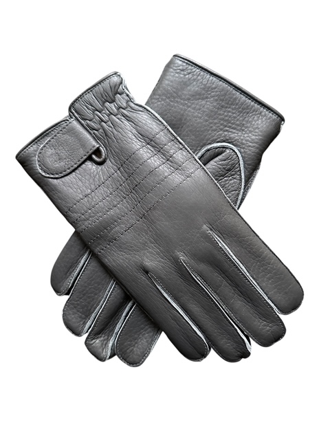 merola-gloves-guanti-in-pelle-di-daino-foderati-in-shearling-grigio image 1
