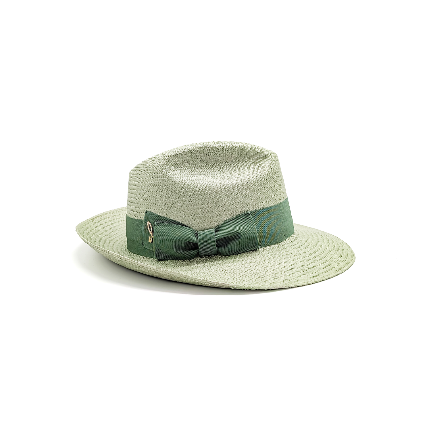 doria-1905-dalida-cappello-fedora-in-panama-cuenca-verde-con-fiocco image 1