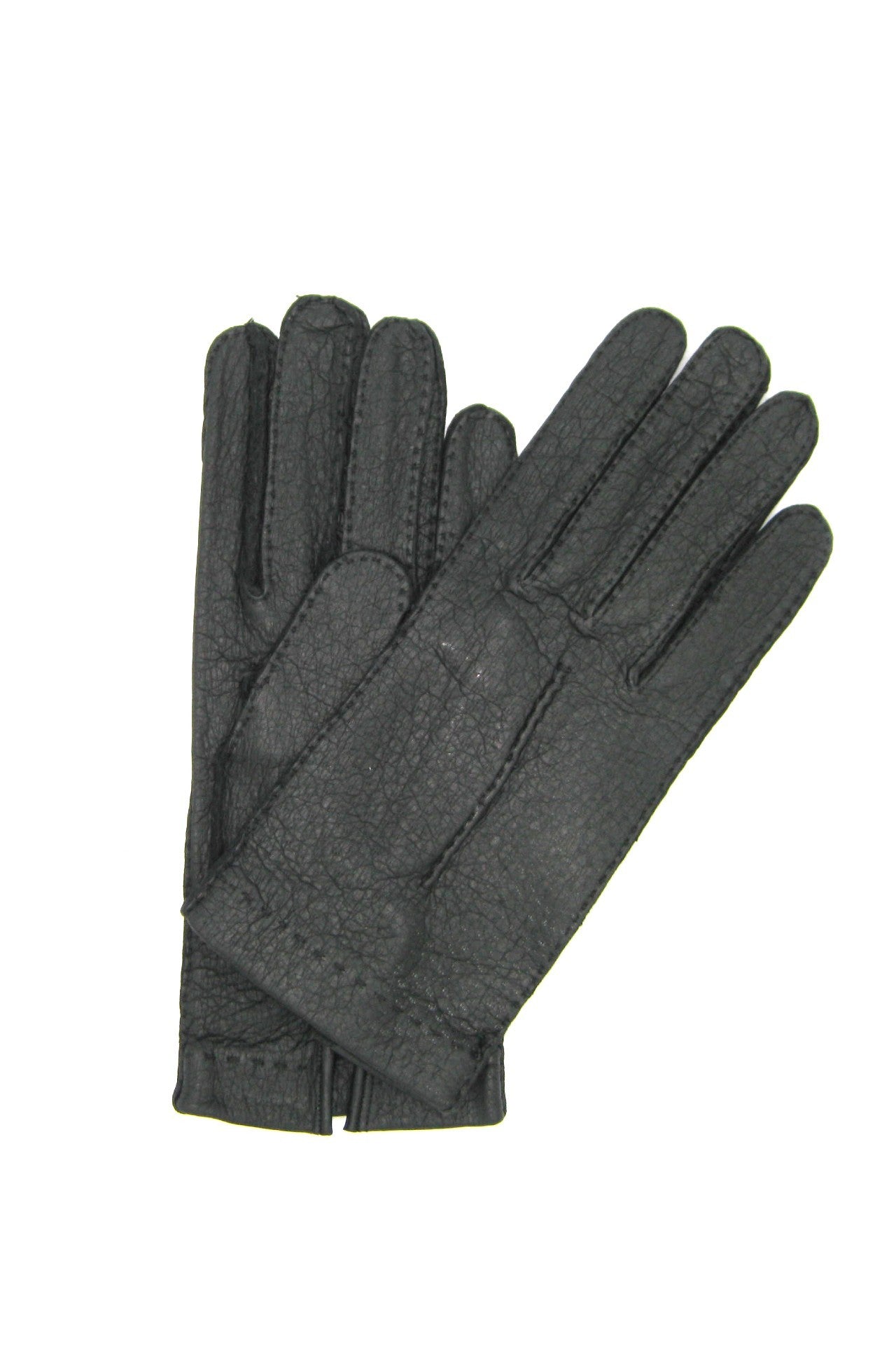sermoneta-gloves-guanto-in-peccary-sfoderato-cucito-a-mano-nero image 1