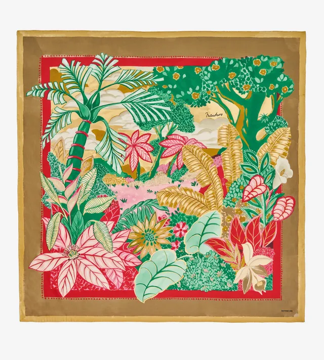 mantero-1902-la-palmeraie-foulard-classic-carr-90x90-cm image 1