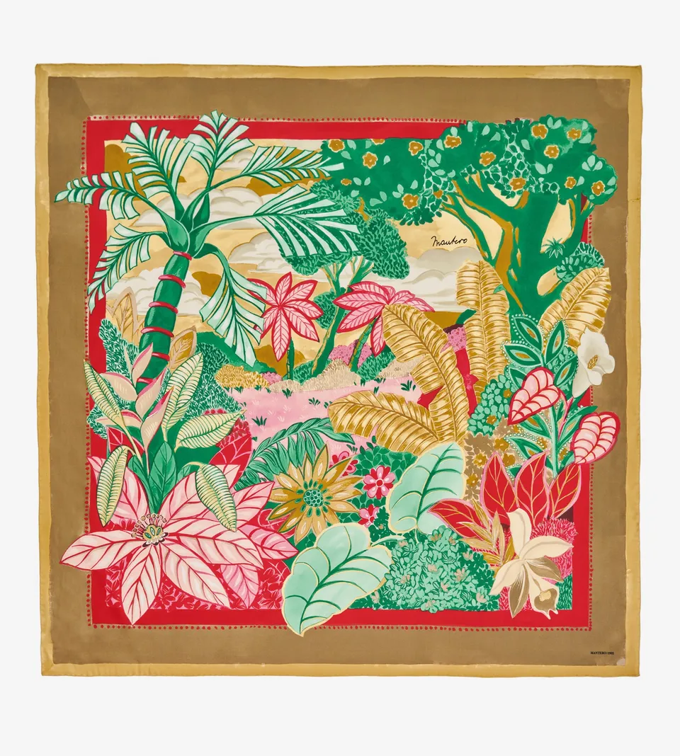 mantero-1902-la-palmeraie-foulard-classic-carr-90x90-cm image 1