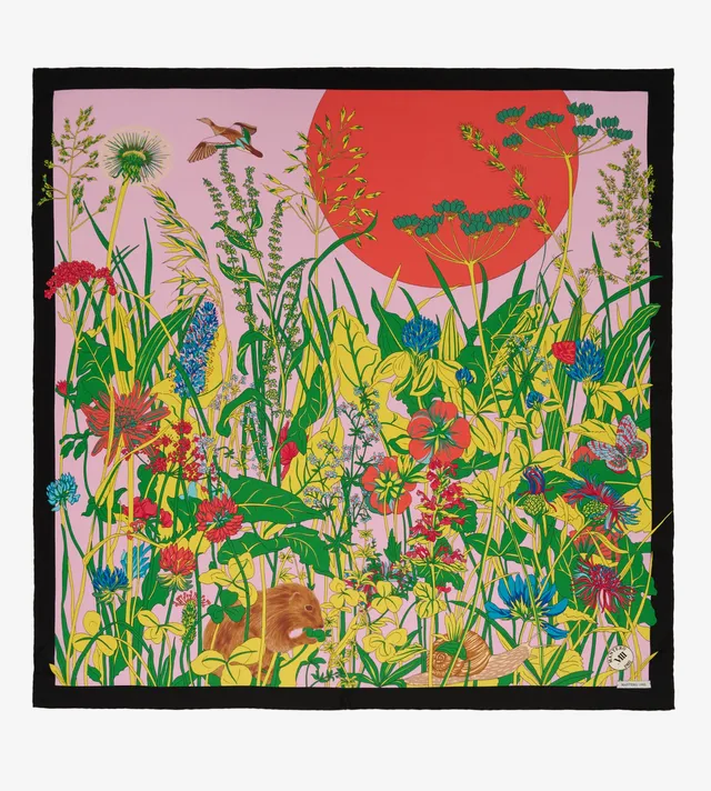 mantero-1902-archivio-n-55-la-campagna-classic-carr-90x90-cm-in-seta image 1