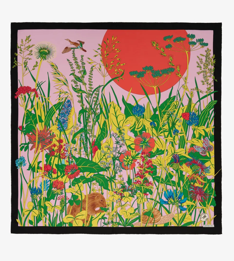 mantero-1902-archivio-n-55-la-campagna-classic-carr-90x90-cm-in-seta image 1