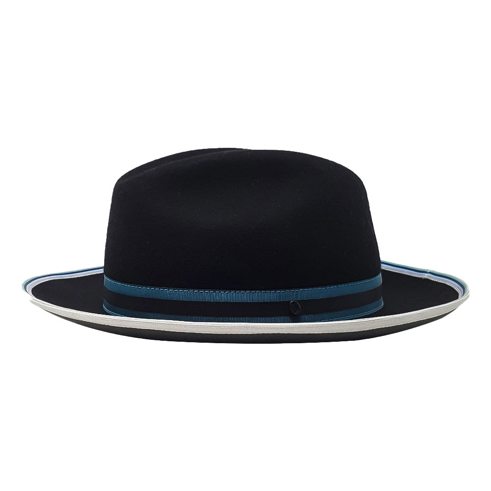 doria-1905-vittorio-cappello-fedora-in-feltro-reversibile-nero-grigio image 1