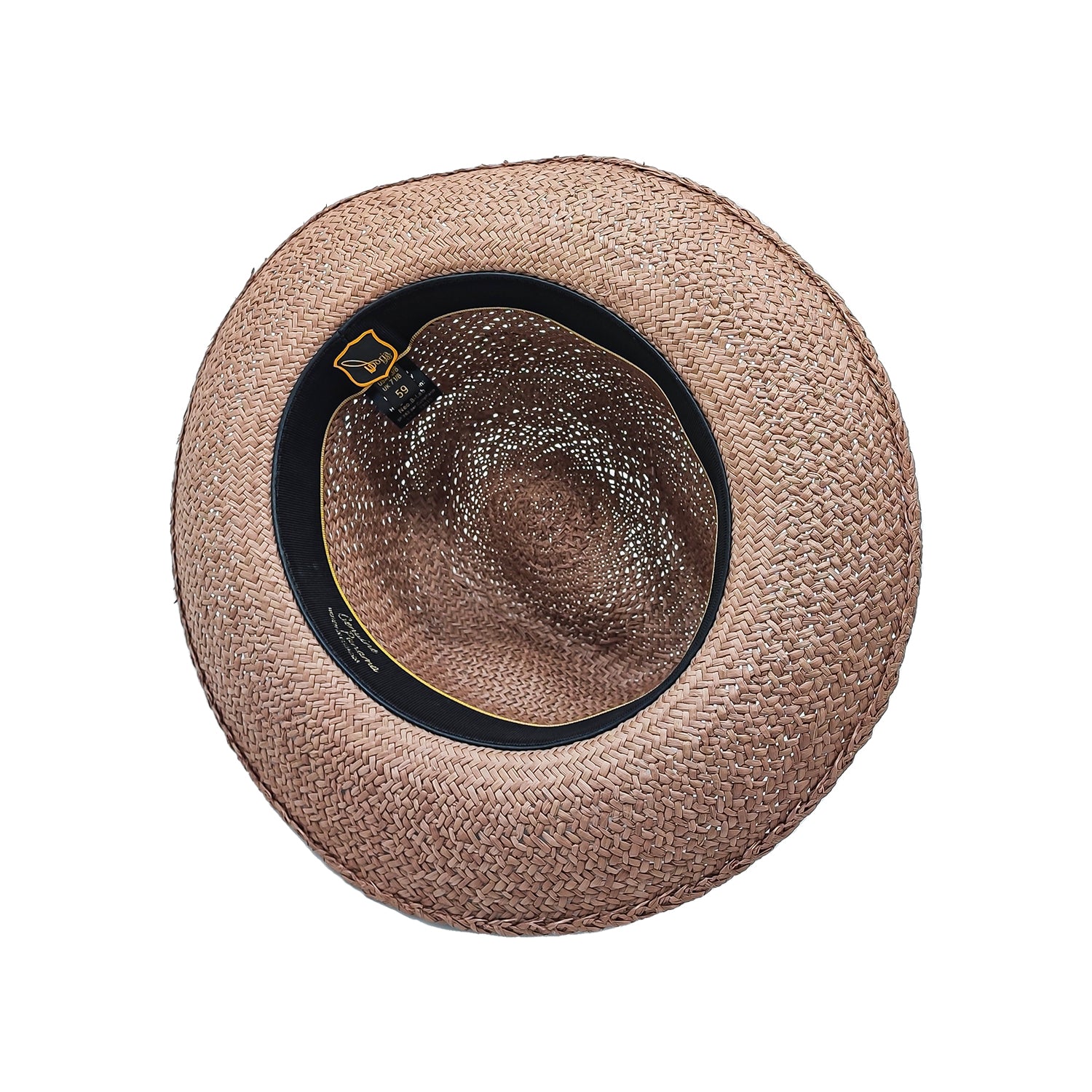 doria-1905-sabino-s-cappello-fedora-in-paglia-panama-rosso-arso image 4