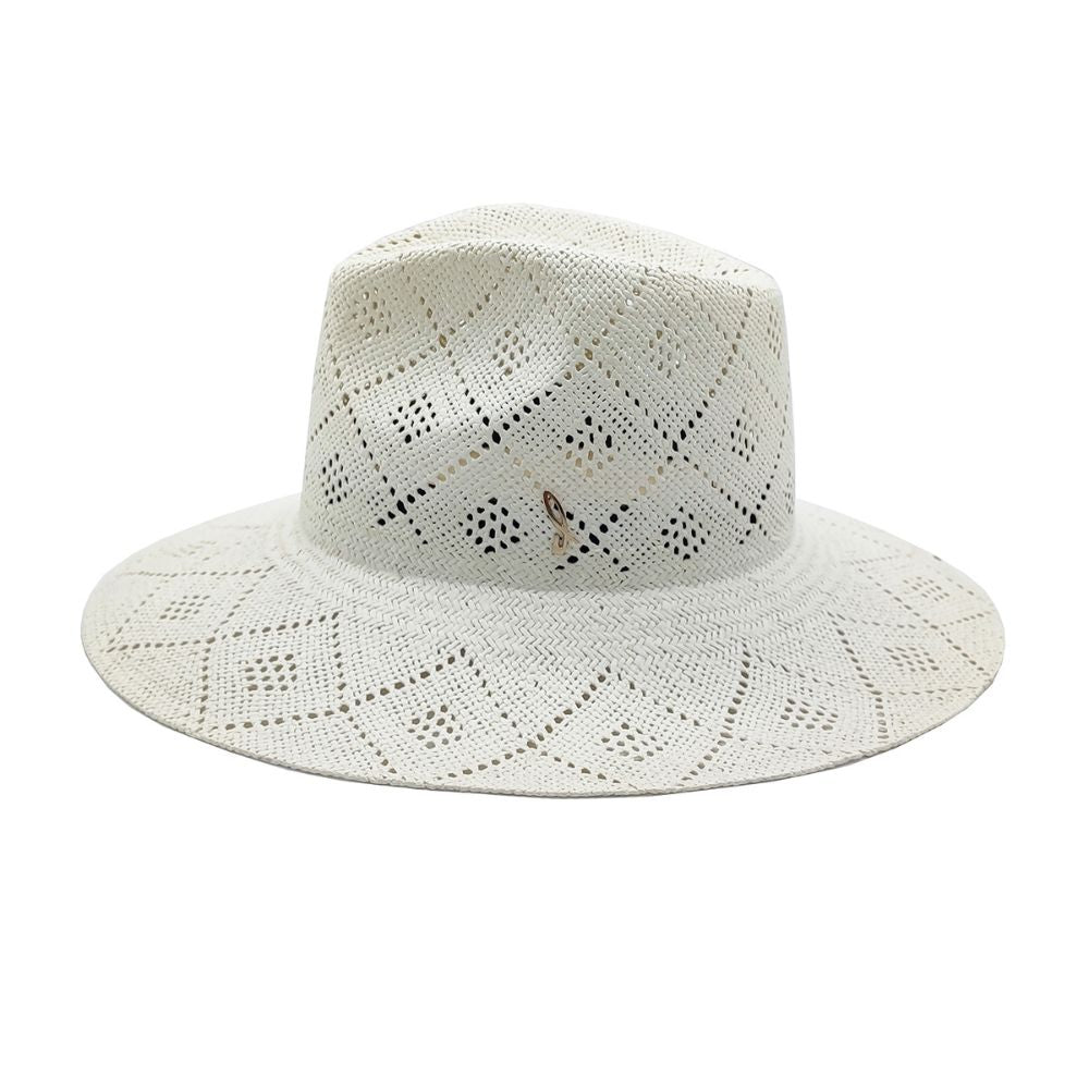 doria-1905-ernest-lace-cappello-tesa-larga-intreccio-carta-bianco image 1