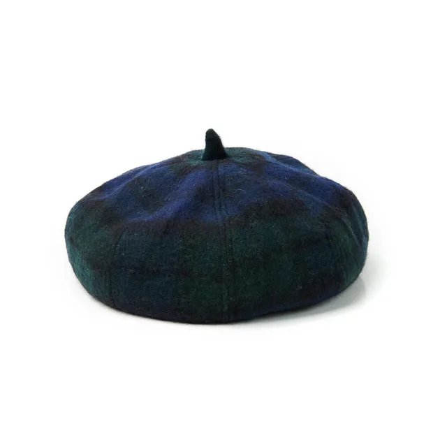cappellificio-biellese-1935-lambswool-bunnet-blackwatch-tartan image 1