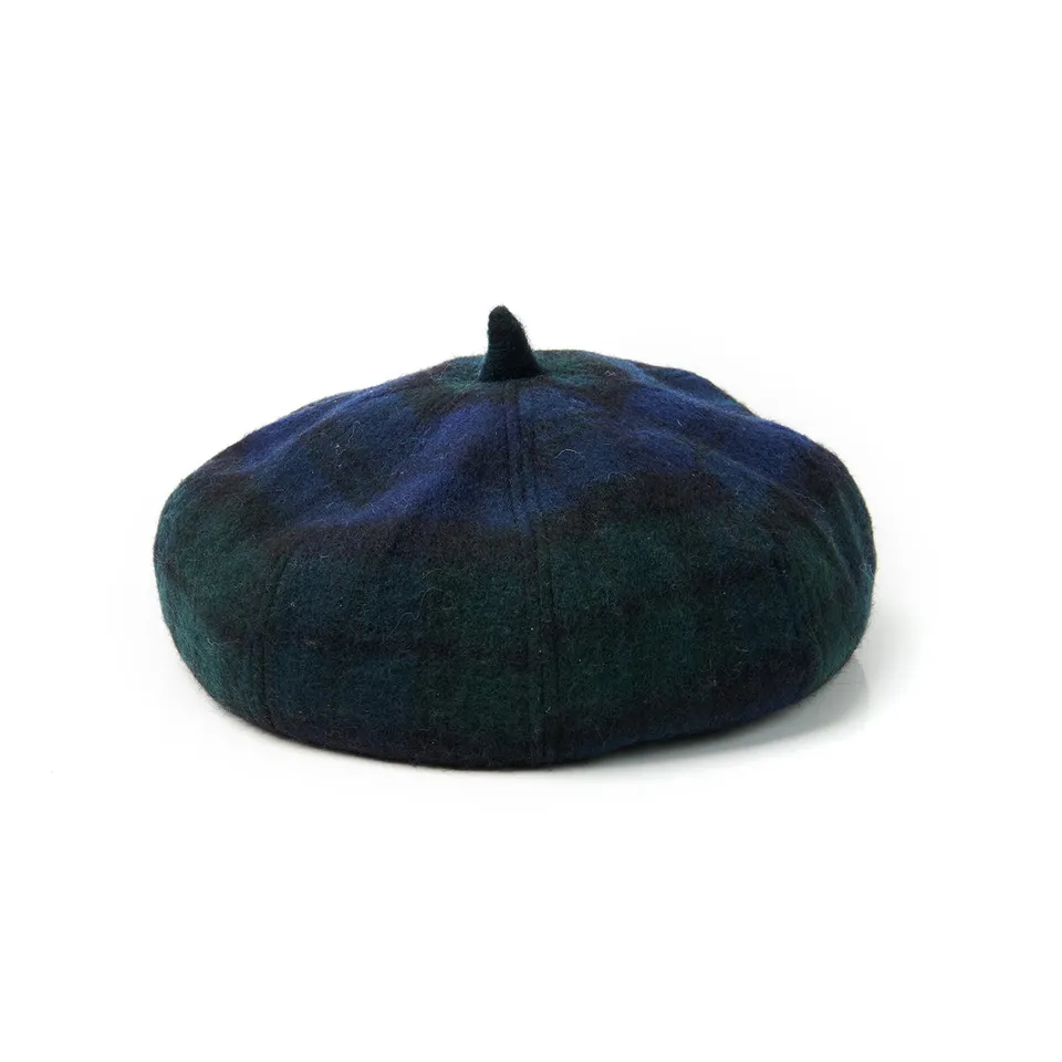 cappellificio-biellese-1935-lambswool-bunnet-blackwatch-tartan image 1