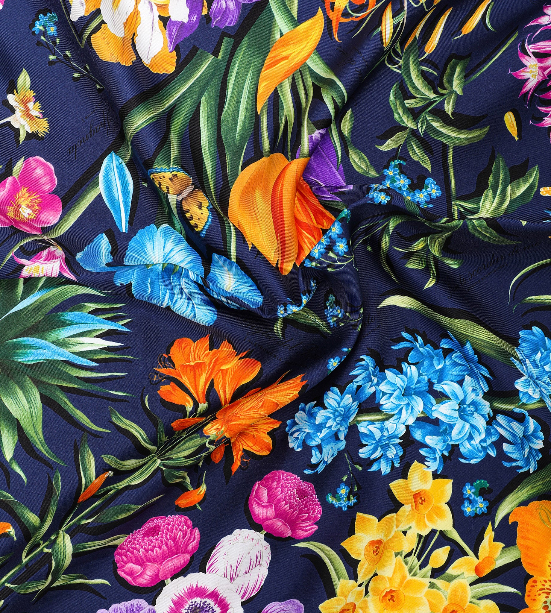 mantero-1902-archivio-n-15-erbario-foulard-classic-carr-90x90-cm image 2