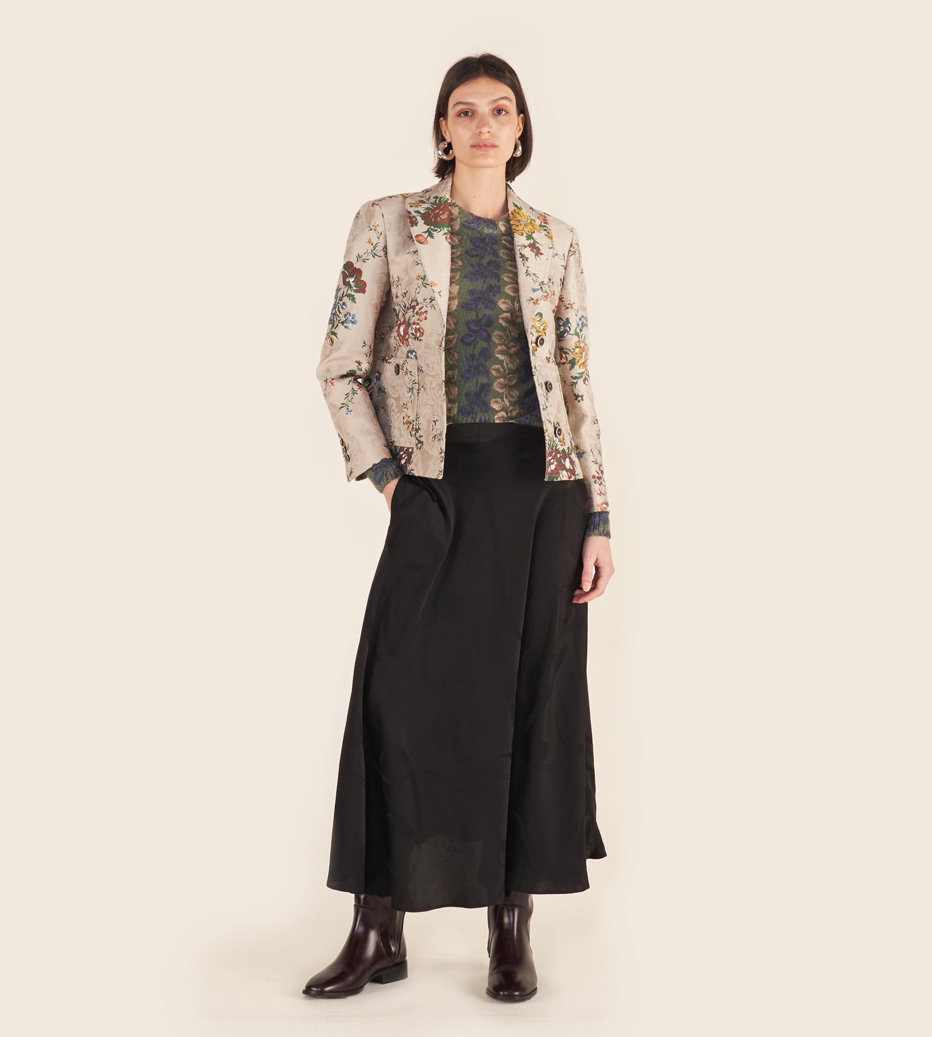 mantero-1902-gilda-blazer-boxy-con-bottoni-effetto-osso image 2