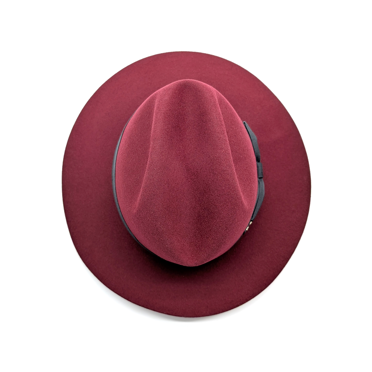 doria-1905-dalida-cappello-fedora-in-feltro-di-lapin-rasato-rosso-copertino image 5