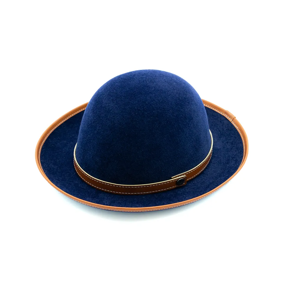 doria-1905-roller-cappello-arrotolabile-in-feltro-di-lapin-blu image 1