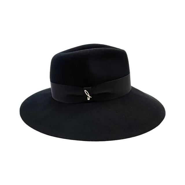 doria-1905-cappello-drop-tesa-larga-in-feltro-di-lana-nero image 1