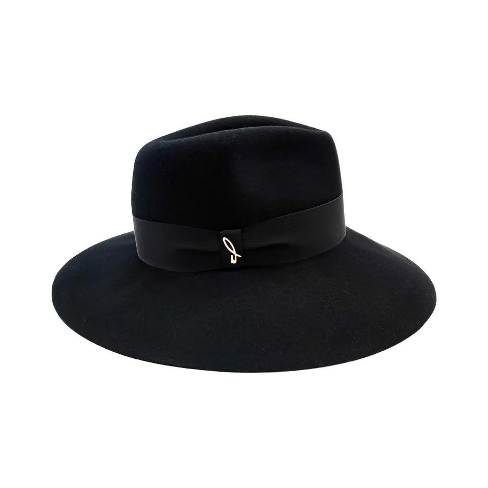 doria-1905-cappello-drop-tesa-larga-in-feltro-di-lana-nero image 1